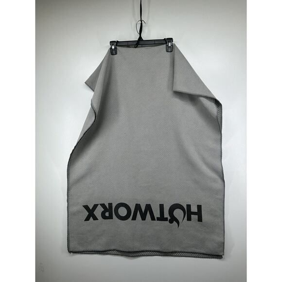 Hotworx Non Slip Yoga Towel Gray Gripper Bottom Cloth 29" x 78" Mat Anti… - Picture 8 of 9